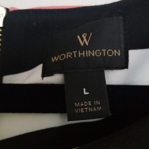 Worthington Striped Dress - Picture 3 of 4